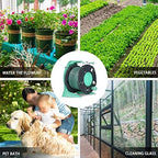 Hose Reel Cart Garden Hose Reels Retractable Handheld Compact Hose Cart, Garden Watering Tool, Compact Outdoor Hose Organiser, with Water Gun(Hose Cart+15m Pipe) - Image 6