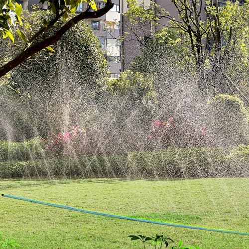 Winisok Upgrade Flat Sprinkler Soaker Hose for Garden, Heavy Duty 3-Tube Lawn Irrigation Hose with Landscape Stakes, No-Kink Flexible Watering Hose for Yard, Plants (25FT x 2Packs) - Image 6