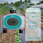 Gilmour Dual Outlet Water Timer for Garden Hose, Programmable Automatic Watering System, LCD Screen, Rain Delay, Battery Operated - Image 2
