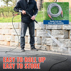 YAMATIC Flexible Pressure Washer Hose 50 FT 1/4", M22-14mm Females - Image 4