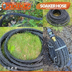 100FT 1/2-Inch Soaker Hose, Flexible with Solid Brass Connector, Leak-Resistant Watering System for Gardens & Vegetable Beds - Image 7