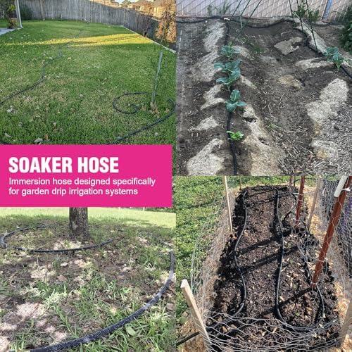 1/2 Inch 150 FT Round Soaker Hose for Garden and Lawn Irrigation - Image 7
