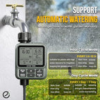 Egardenkart, Sprinkler Timer Outdoor - Water Timer for Garden Hose with Automatic, Manual, Rain Delay Mode | Large Display Water HoseTimer | Automatic Irrigation System for Garden, Lawns, Backyards - Image 2