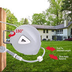Retractable Garden Water Hose Reel Storage Gun Rewind Wall Mount 32Feet/65Feet/100Feet (100 Feet) - Image 5