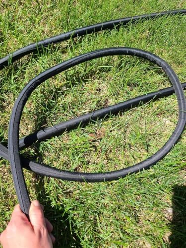 Garden Hose 25ft/50ft/100ft, Non-Expanding Garden Water Hose 7.5 15 30 Metres, Flexible Durable Kink-Free Water Hose, Garden Hose for Outdoor, Yard, Lawn, Car Wash, Marine and Camper (Black, AWS-100) - Image 4