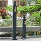Freestanding Aluminum Garden Water Column with Faucet, Outdoor Faucet, Vertical Hose Holder for Garden, Farm, Ranch, Backyard Irrigation(74cm/29.1in) - Image 7