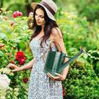 1 Gallon Metal Watering Can with Removable Spout, Nice Galvanized Steel Water Can with Embossed Design for Indoor and Outdoor Plants - Image 5