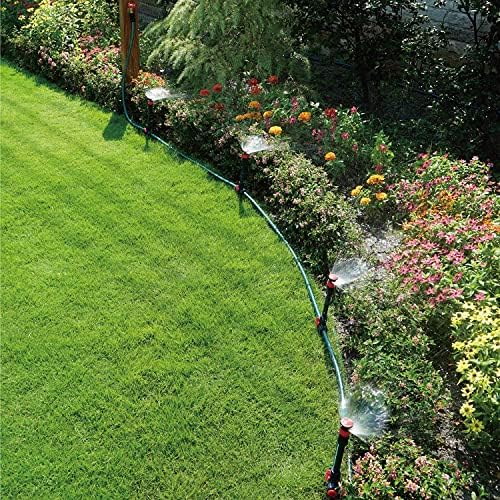 Eden 98063 Multi-Adjustable Flex Design Above Ground Irrigation Garden Sprinkler System, Sprinkler & Hose, DIY Plant Watering Set & 96093 Flex Design Garden Sprinkler with Extension Set - Image 3