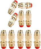 5/10 Pcs Brass Atomizing Nozzles 1/2 Inch High Pressure Nozzles Adjustable Atomization System Nozzles for Outdoor Plants Garden Patio Greenhouse Brass 10pcs by Unknown