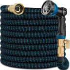 100 ft Expandable Garden Hoses - New Upgrated Expanding Water Garden Hose - Retractable,Flexible,Less Kink-Free & Tangle Car Washing Pipe for Yard, Outdoor by Unknown