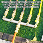 Heavy Duty Brass Garden Hose Splitter, 5-Way Faucet Splitter with 5 Extended Metal Handles, Outdoor Hose Splitter, GHT 3/4-Inch Heavy Duty Hex Female Inlet and 3/4-Inch Male Outlet, Nickel Plated - Image 6