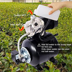 Shallow Well Pump 1.6 H P Water Pump with Pressure Tank 1000 GPH Irrigation Pump Stainless Steel Shallow Well Jet Pump 110V Water Pressure Booster Pump for Home (Black) - Image 4