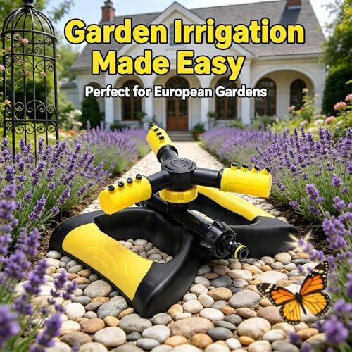 360-Degree Automatic Sprinkler - Adjustable Garden Irrigation Watering System for Lawn Vegetable Flower Bed(5m) - Image 6