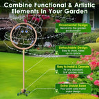 34" Ornamental Sprinkler, 360° Rotating, Frog - Image 4