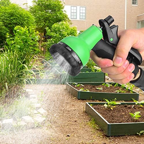 Garden Watering Gun 8 Spray Pattern Car Washing 32ft Tube NPT - Image 5