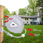 Retractable Garden Water Hose Reel Storage Gun Rewind Wall Mount 32Feet/65Feet/100Feet (65 Feet) - Image 5