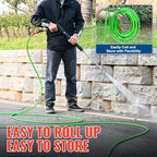 YAMATIC Flexible Pressure Washer Hose 50 FT 1/4", M22-14mm Females - Image 4