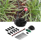 10m 8/11 Hose Adjustable Drippers Tee Kit Garden Automatic Watering Drip Irrigation System - Image 6