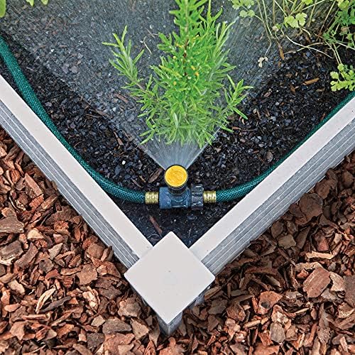 Melnor 65191AMZ Adjustable Spike Set Sprinkler Bundle, Green, Yellow & 65131AMZ Mini Oscillator Sprinkler Bundle, Black, Yellow - Image 3