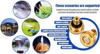 Mister nozzles brass Cooling System Brass Nozzle 10/24 UNC Brass Atomizing Nozzle Low Pressure Atomizing Sprayer used for spray disinfection, dust removal 50pc 0.5mm (0.0197in) 40pc 0.3mm(0.0118in) - Image 6