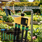 Solar WiFi Sprinkler Timer, Smart Water Timer for Garden Hose 4 Outlets with Rain Delay/Automatic/Manual Watering System for Lawn Yard, APP Remote Voice Control Via WiFi - Image 2