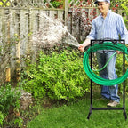 150FT Freestanding Garden Hose Holder Stand, Heavy Duty Rust Resistant Hose Storage Rack with 4 Stable Spikes, No Drill Outdoor Water Hose Hanger for Yard Lawn Patio - Image 6