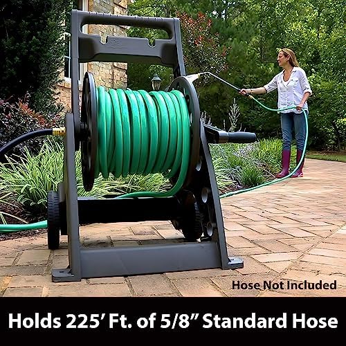 Liberty Garden Products 514 Two Wheel, Hose Cart, Plastic,bronze (Assembly required) - Image 4