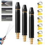 Jet Nozzle Power Washer for Garden Hose, Heavy Duty Adjustable Hose Nozzle, Garden Hose Nozzle High Pressure Powerful Cleaning Spray Evenly, High Pressure Hose Nozzle for Car Washing (B, 3pcs) by Unknown