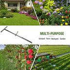 Soil Probe 35 Inch with 2 Bags, Straight Soil Sample Probe for Lawn House Plants, T-Handle Soil Sampler Probe Rod with Pedal, Stainless Steel Soil Test Kits Tool for Soil Sampling - Image 2