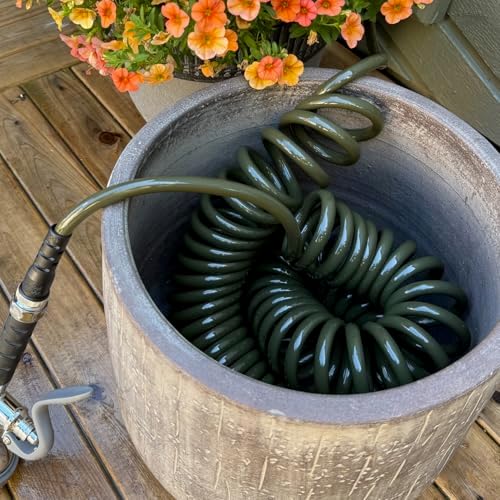 Water Right Polyurethane Coil Hose, 75 Ft, Non-toxic, 3/8” ID, Espresso - Image 4