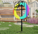 Fire Beauty Garden Hose Holder with Storage Basket,Heavy-Duty,80+ lb Capacity,Rust-Proof Stainless Steel,Organizes 150ft Hose for Patio&Yard,Leaf Design - Image 3