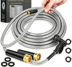 Garden Hose, Water Hose with 10 Function Nozzles, No Kinks, Flexible Hose, Lightweight, Puncture Proof Hose for Yard and Outdoor（53FT） by CXEZSIKGardenHose