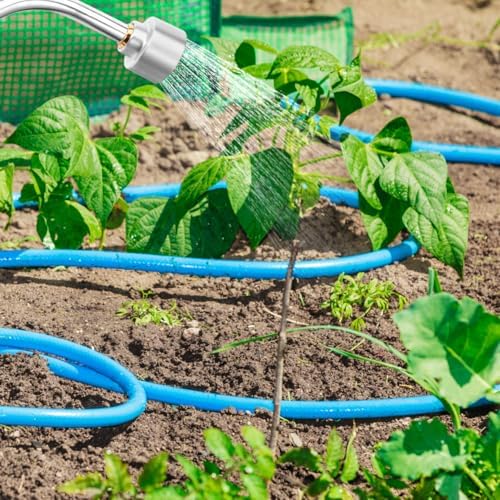 DOITOOL Watering Wand Heavy Duty, Metal Garden Hose Wand 18 Inches Long Hose Nozzle Sprayer with Flow Control for Watering Hanging Baskets and Shrubs (2000 Holes) - Image 6