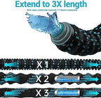 100 ft Expandable Garden Hose - All New 2026 Retractable Water Hose with 3/4" Solid Brass Fittings, Extra Strength Fabric - Flexible Expanding Hose with 10 Pattern Spray Nozzle - Image 3