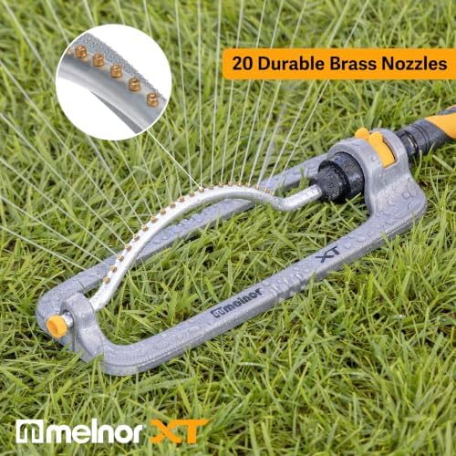 Melnor 65118-AMZ XT Metal Turbo Oscillating Sprinkler with QuickConnect Product Adapter Amazon Bundle, 4000 sq. ft. Coverage - Image 4