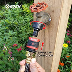 Eden 96806 Heavy Duty Metal Garden Hose Spray Nozzle Quick Connect Starter Set with Eden 95210 Premium Garden Hose Fitting Quick Connect 5 pc Set - Image 7