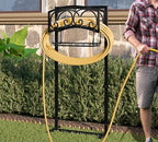 Freestanding Garden Hose Holder - Heavy Duty Metal Stand for 150ft Hose - Outdoor Organizer and Storage Rack - Image 7