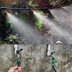 49.2ft Greenhouse Micro Drip Irrigation Kit Automatic Watering System Plant Garden Watering System with Quick Connector, 19 Tee Joints, 20 Nozzles - Image 4