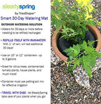 SteadySpring® Smart 30+Day Watering Mat for 10 in to 12 in Containers for Houseplants, Annuals, Herbs, Trees, Tomatoes - Self-Filling, Lasts 30+ Days, Automatic Irrigation Mat (2-Pack) - Image 7
