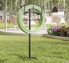 Kingson Portable Garden Hose Holder with Storage Basket - Heavy-Duty Black Steel Construction, Holds 150FT Hose, Freestanding & Detachable Design with Tools for Easy Assembly - Image 5