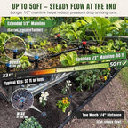 Push-to-Connect Drip Irrigation System Kit, Complete Premium Garden Watering System with 50FT 1/2" Mainline, Leak-Resistant Quick Connect Fittings, Adjustable Drip Emitters for Raised Beds, Greenhouse - Image 4