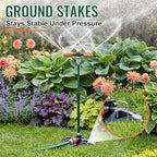 Metal Lawn Sprinkler for Yard with Adjustable Extension Risers - Image 7