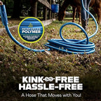 INVICTUS 100 Ft Garden Hose with Sprayer Nozzle, 2-Layer Heavy Duty Drinking RV Water Hose 100 Ft x 5/8 in. Flexible, Lightweight, NON Expandable, Kink Resistant, Easy Connect Fittings - Image 3