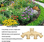 4 Way Hose Splitter, Heavy Duty Brass Spigot Splitter with Individual Ball Valves, 3/4 Inch Faucet Manifold Adapter Connector for Outdoor Garden Water Irrigation - Image 5