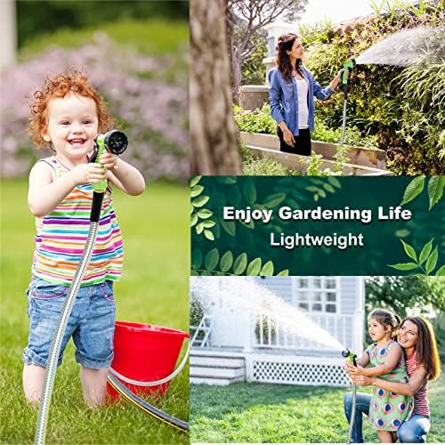 Metal Garden Hose 25 FT,Heavy Duty Garden Hose with 3/4'' Sprayer Nozzle - Leak Proof, Kink Free, Anti-rust, 5/8'' Diameter Stainless Hose, Ultra Lightweight & Durable and Easy Storage - Image 5