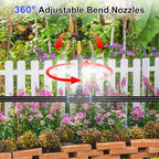 M METERXITY 1-Set Drip Irrigation System, 98Ft 1/2" Hose Garden Watering Misting System with 30pcs 360° Adjustable Copper Nozzles for Greenhouse/Yard/Lawns, Atomizing Watering Accessories - Image 6