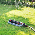 Eden 94094 Turbo Oscillating Sprinkler, Covers Up to 4,000 sq. ft., 18 Precision Nozzles, Adjustable Range and Width, Flow Control, Weighted Base, Quick Connect Starter Set - Image 2