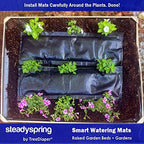 SteadySpring® Smart Watering Garden Mat for Raised Garden Beds 30-Day Irrigation Auto Refills with Rain for Gardens, Tomato Plants, Flowers (2-Pack) - Image 4