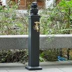 Freestanding Aluminum Garden Water Column with Faucet, Outdoor Faucet, Vertical Hose Holder for Garden, Farm, Ranch, Backyard Irrigation(114cm/44.9in) - Image 2