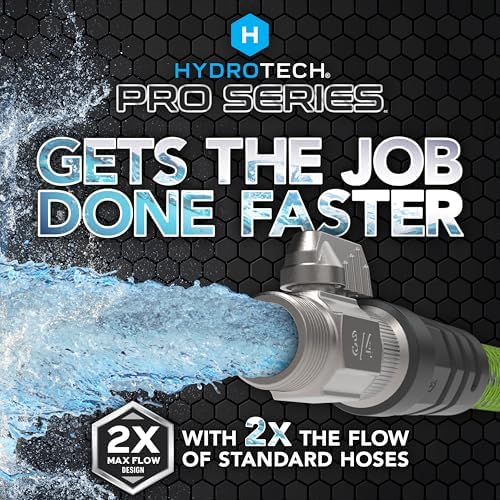 HydroTech Pro Series 50 ft Max Flow Garden Hose, 3/4 in Diameter - Image 2